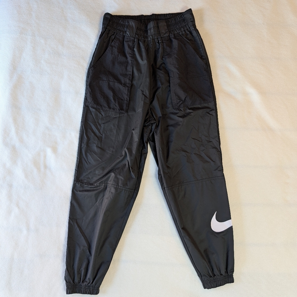 Nike Charcoal Joggers with White Swoosh